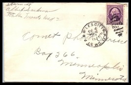 1937 US Cover - St. P. &amp; Mpls City RPO WD to Minneapolis, Minnesota H7 - £2.18 GBP