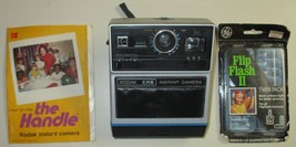 Vintage Kodak Camera - EK6 Instant Camera - with Flash &amp; Instructions - £3.93 GBP