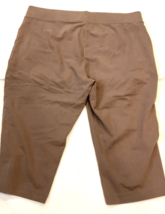 Lands&#39; End Petite Plus Brown Knit Cropped Pants Size 2XP - £12.10 GBP
