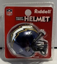 Riddell Pocket Chrome Helmet - San Diego Chargers - NFL Lightning Bolt  Blue - £7.77 GBP