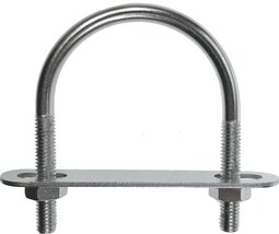 SWORDFISH 8234 Zinc Plated Round Type U Bolts (3/8"-16 X 3 X 4-1/8", Rou... - $12.73