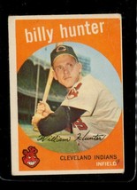 Vintage Baseball Trading Card Topps 1959 #11 Billy Hunter Cleveland Indians Wb - £8.38 GBP