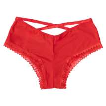 Splendies Cheeky Panties Size 4X Strappy Lace Vibrant Red Valentine Lingerie NWT - £8.60 GBP