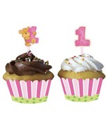 12 Bears 1st Birthday Cupcake Wrap with Topper Decorations Party Supplies - $3.81 CAD