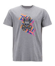 Men&#39;s Psycho Bunny Short Sleeve Heather Grey Tee Logo Graphic Shirt T-Shirt - £19.91 GBP