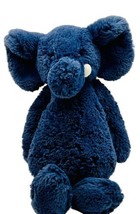 Jellycat Medium Bashful Blue Elephant Plush BAS3EB Stuffed Animal Soft 1... - £11.95 GBP