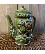 Tilso Japan Ceramic Tea Pot Avacado Green Vintage Mid Century Pitcher  - $13.98