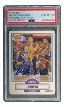 Magic Johnson Unterzeichnet La Lakers 1990 Fleer #93 Sammelkarte PSA/DNA Gem MT - £234.81 GBP