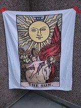 The Sun Tapestry Decorative Banner 4&#39; x 5&#39; - Tarot Card - £14.78 GBP