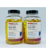 2 CVS Health 100% Wild Alaskan Fish Oil 1000 mg  240 Softgels Total Exp ... - £17.42 GBP