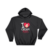 I Love Cream Puffs : Gift Hoodie Cute Poster Sweet Food For Kitchen Wall Decor D - £28.83 GBP