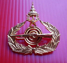 Master Class Royal Thai Army Force infantry Metal Badge - $14.00