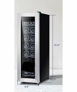 Kalamera KRC-12SS 12Bottle cooelr Mini Fridge, Silver - $148.50