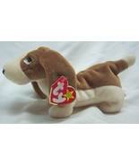 VINTAGE TY Beanie Baby TRACKER THE BASSET HOUND DOG 8&quot; Plush STUFFED ANI... - £13.06 GBP