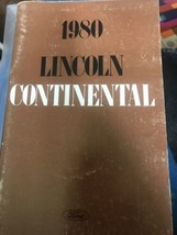 1980 Lincoln Continental Owners Manual Owner&#39;s Guide Book Original - $8.72