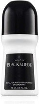 Avon Bonus Size 2.6 Fl Oz Each Black Suede ROLL-ON Antipersirant Deodorant Lot O - £18.33 GBP