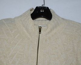 Simply Noelle Brand JCKT222LXL Womens Pearl Zipper Sweater Jacket Size L XL image 4