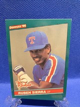 Ruben Sierra 1986 Rookie Donruss Baseball Card # 52 - £8.04 GBP