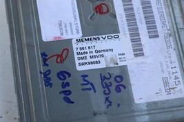 BMW E90 E91 E60 E61 330Xi N52 Engine Ecu Dme Cas Set Ignition Fob 6spd Manual image 6