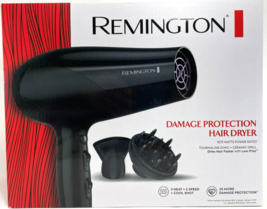 Remington - D3193 - High Speed Hair Dryer with Diffuser - Black - £35.51 GBP