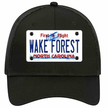 Wake Forest North Carolina Novelty Black Mesh License Plate Hat - £23.14 GBP