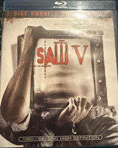 Saw V Blu-ray 2 Disc Set Unrated Director&#39;s Cut Horror Movie Saw 5 - £9.32 GBP
