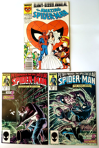 Spider-Man, 3 Comic Lot: ASM Giant Sized Annual 21, &#39;87, Peter Parker, - £31.03 GBP