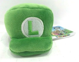 Nintendo Super Mario 4&quot; Luigi Plush Green Hat Club Mocchi Mocchi - £9.68 GBP