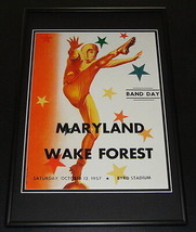 1957 Maryland vs Wake Forest Football Framed 10x14 Poster Official Repro - £39.56 GBP