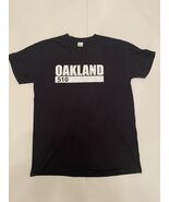 Oakland 510 Black Tee Shirt, Size M, Unisex, Oakland Area Code, City Pri... - $19.55