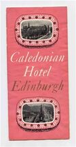 Caledonian Hotel Brochure Edinburg Scotland - $11.88
