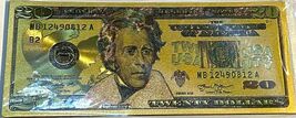$20 Bill Fridge Magnet Gold Foil Magnet Money Magnetic Fake Money That L... - €4,25 EUR
