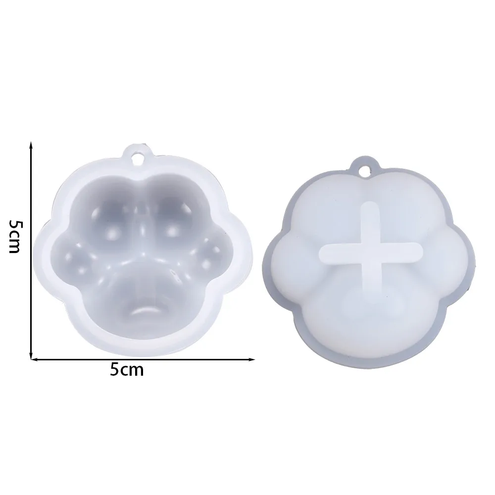 Cat Paw Silicone Mold Keychain Pendants Epoxy Resin Mould for DIY -Style 12 - $1.96