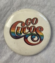 Cucos Mexican Cafe Restaurant 1980s Hat Bag Button Pin - $14.35