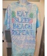 Simply Southern "EAT, SLEEP, BEACH, REPEAT TIE DYE MULTICOLOR SS T-Shirt... - €7,24 EUR