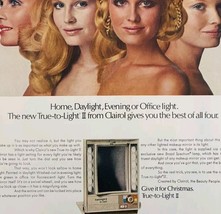 1970 Clairol True To Light 2 Makeup Mirror Advertisement Cosmetics DWII18 - $29.99