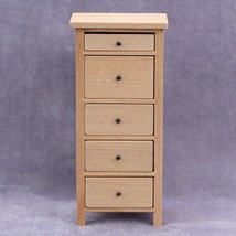 AirAds Dollhouse 1:12 mini furniture drawer storage tall dresser for bedroom - £10.70 GBP