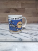 L. Croft Scorpio Zodiac Coffee Mug 1993, Westwood Hay Ward CA, Vintage Tea Cup - £7.88 GBP