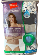 Women&#39;s Hanes Ultimate Cotton Comfort Bikini Panties Underwear  - 5 Pack - 9/2XL - £7.16 GBP
