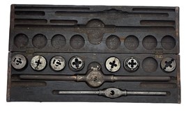 Antique Little Giant Tap &amp; Die Wells Brothers Greenfield Mass Set Case - £203.08 GBP