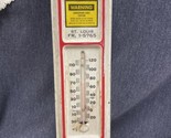 Antique Original Telephone &amp; Telegraph Company Tin Metal Thermometer 16”... - £45.83 GBP