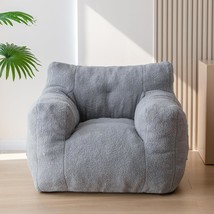 The Maxyoyo Sherpa Bean Bag Chair Is A Stuffed Bean Bag Couch That Comes With A - $116.99