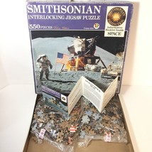 Smithsonian Space Lunar Roving Moon Vehicle Jigsaw Puzzle 550 Pcs 1989 C... - $28.59