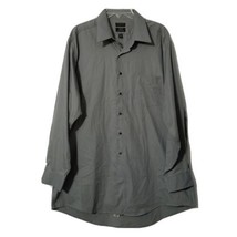 Covington Wrinkle Free Button Up Dress Shirt ~ Sz XL 17-17.5 (34/35) ~ Gray - £10.61 GBP
