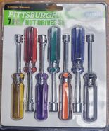 Pittsburgh 7pc Nut Driver Set -Metric- Sizes: 5, 6, 7, 8, 10, 11 &amp; 12mm ... - $16.56