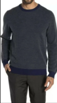Toscano Merino Wool Blend Crewneck Sweater NWT Navy Blue Mens size Large - £27.53 GBP