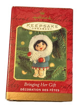 Hallmark Keepsake Ornament Bringing Her Gift Christmas Holiday Year 2000... - $10.40