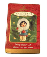 Hallmark Keepsake Ornament Bringing Her Gift Christmas Holiday Year 2000... - £8.17 GBP