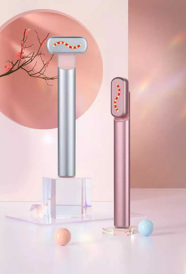 4-in-1 Facial Skin Care Wand Red Light Therapy for Wrinkles, Anti Aging - $33.92 CAD