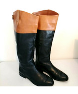 Polo Riding Boots Lauren by Ralph Lauren RLL Jenessa Women&#39;s Brown/Black... - £41.73 GBP